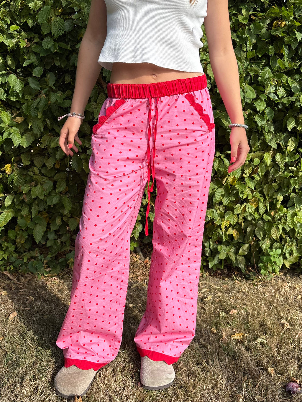 Daisy foldover trousers